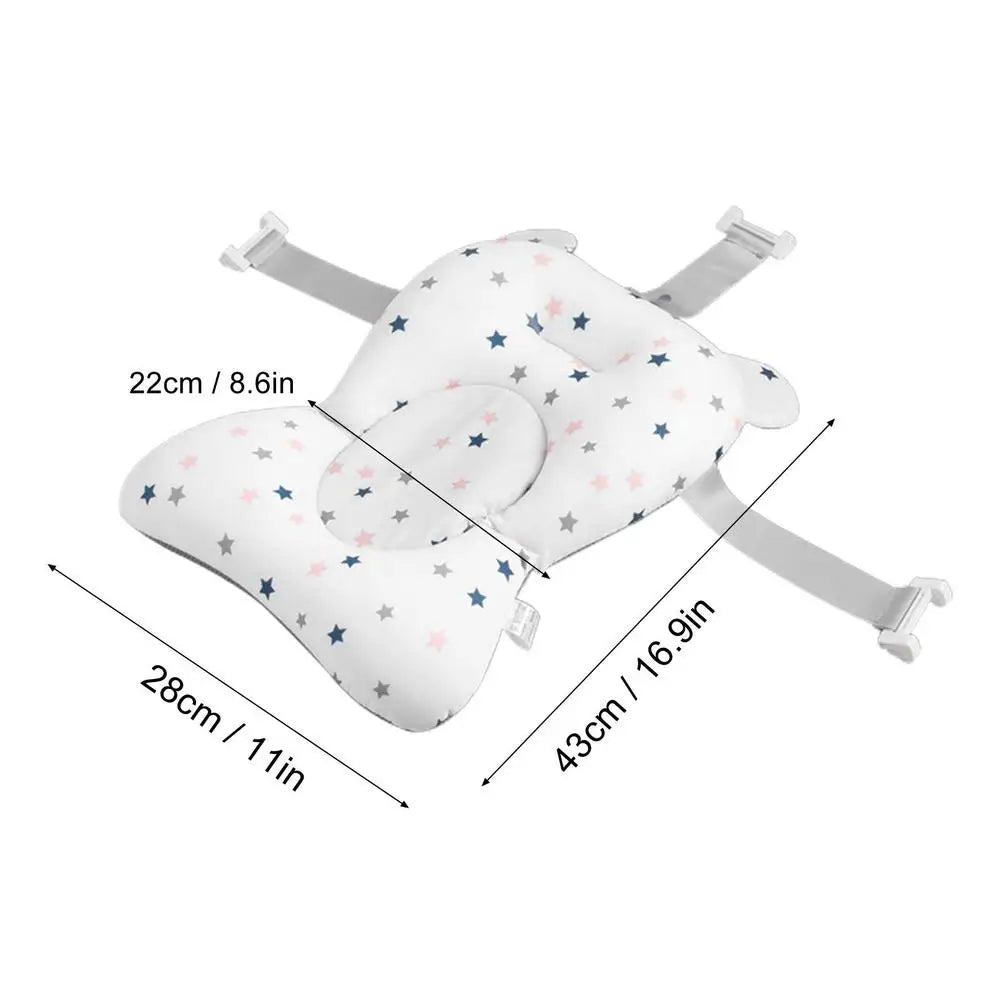 43x28x22cm Anti Slip Bathtub Safety Pad for Kids Young Children Bathing Seat Pad for Home Apartment Bathroom Sink Shower Girl Vue C