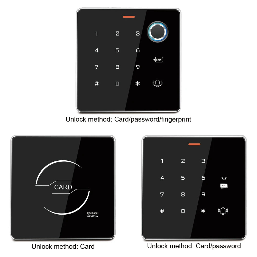 New Arrive Exquisite Design Zinc Backlight Fingerprint Keypad Standalone Metal for 12V Electric Access Control System Door Entry Vue
