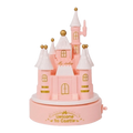 Cartoon Castle Rotating Music Box Romantic Style Exquisite Mechanical Music Box Handwork Craft Birthday Music Box Birthday Gifts Vue Pink