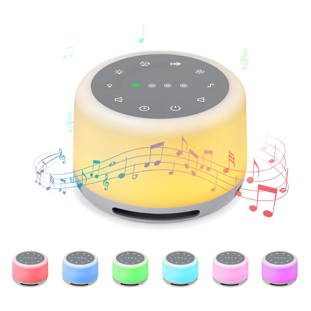 Portable Baby Sleep Machine Desktop White Noise Sound Machine for Baby Sleeping 18 Soothing Sounds 15/30/60min Timer Vue