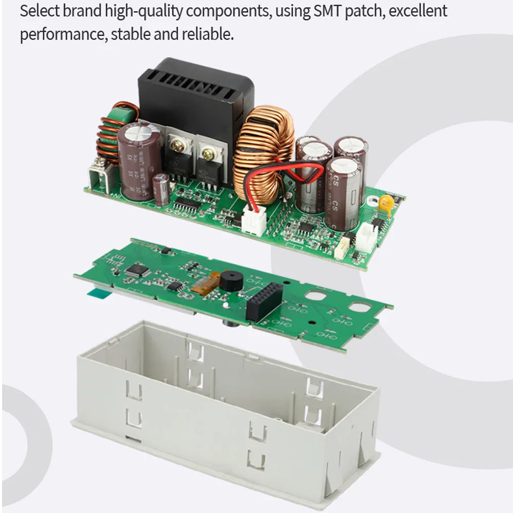 XY6020 DC-DC Buck Converter 20A 1200W CNC Adjustable DC Stabilized Constant Voltage and Current Step-down Power Supply Module Vue