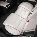 For Mercedes Benz A B E-Class CLA GLC GLB AMG Breathable Leather Car Seat Cushion,Non-Slip Car Interior Backrest Mat Accessories Vue 1PC Grey-H