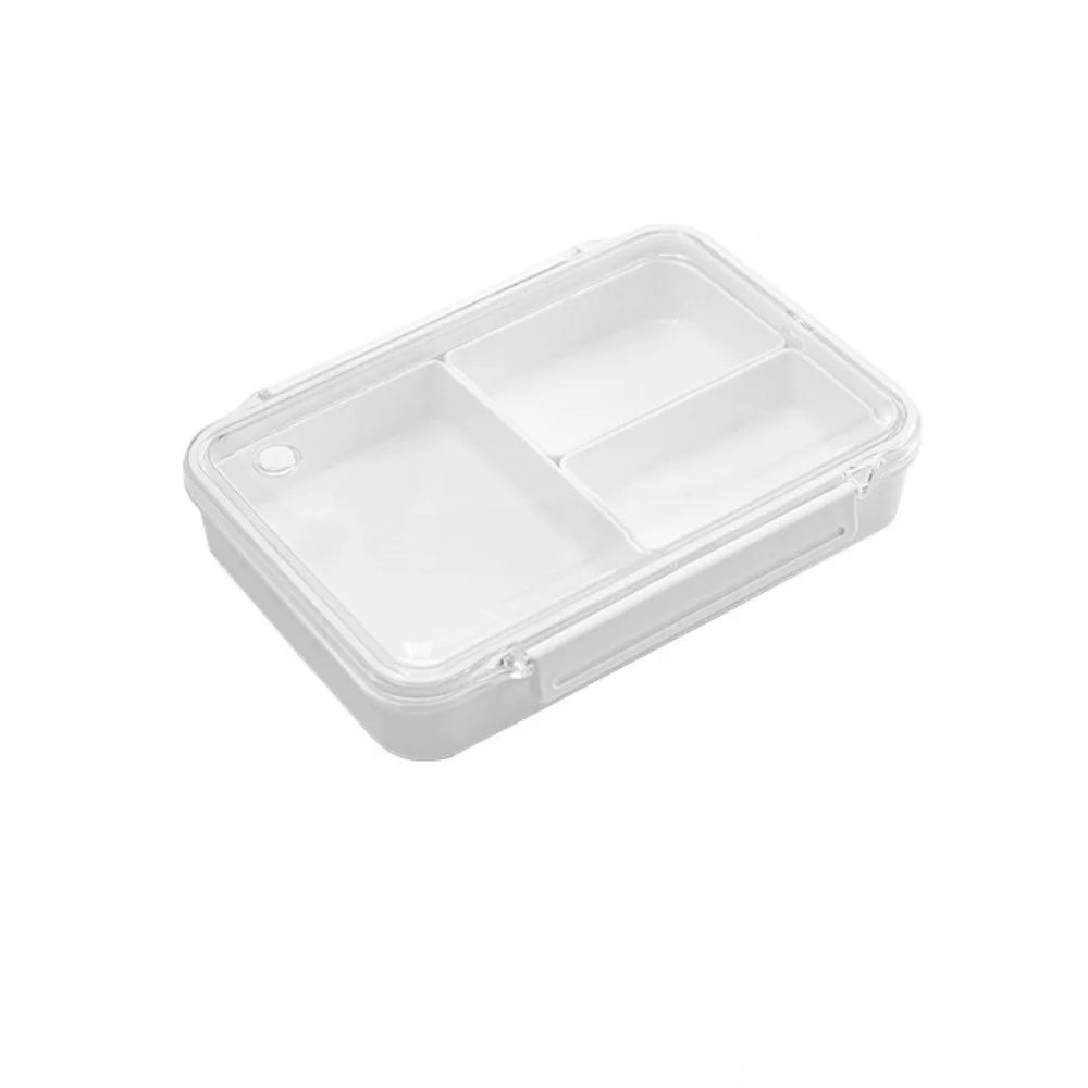 Heat-resistant Lunch Box Leakproof Divided Compartment Fruit Storage Box Portable Refrigeratable Food Storage Box Students Vue Style 3