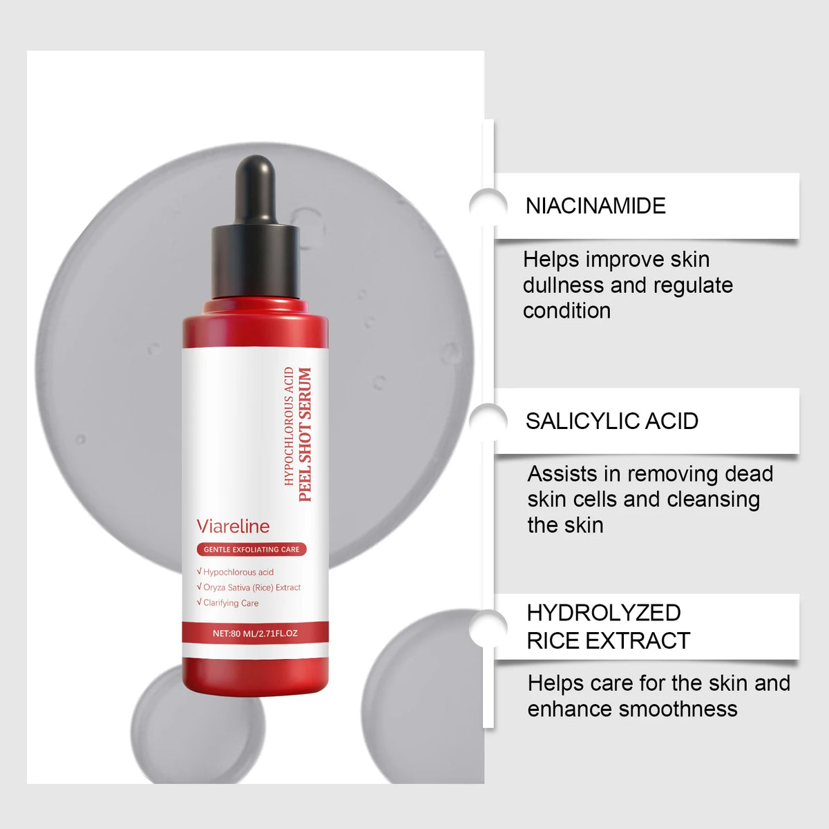 Rice Exfoliating Essence - Moisturizes for Delicate Skin, Gently Hydrates & Cleanses, Ideal for Daily Exfoliation Vue