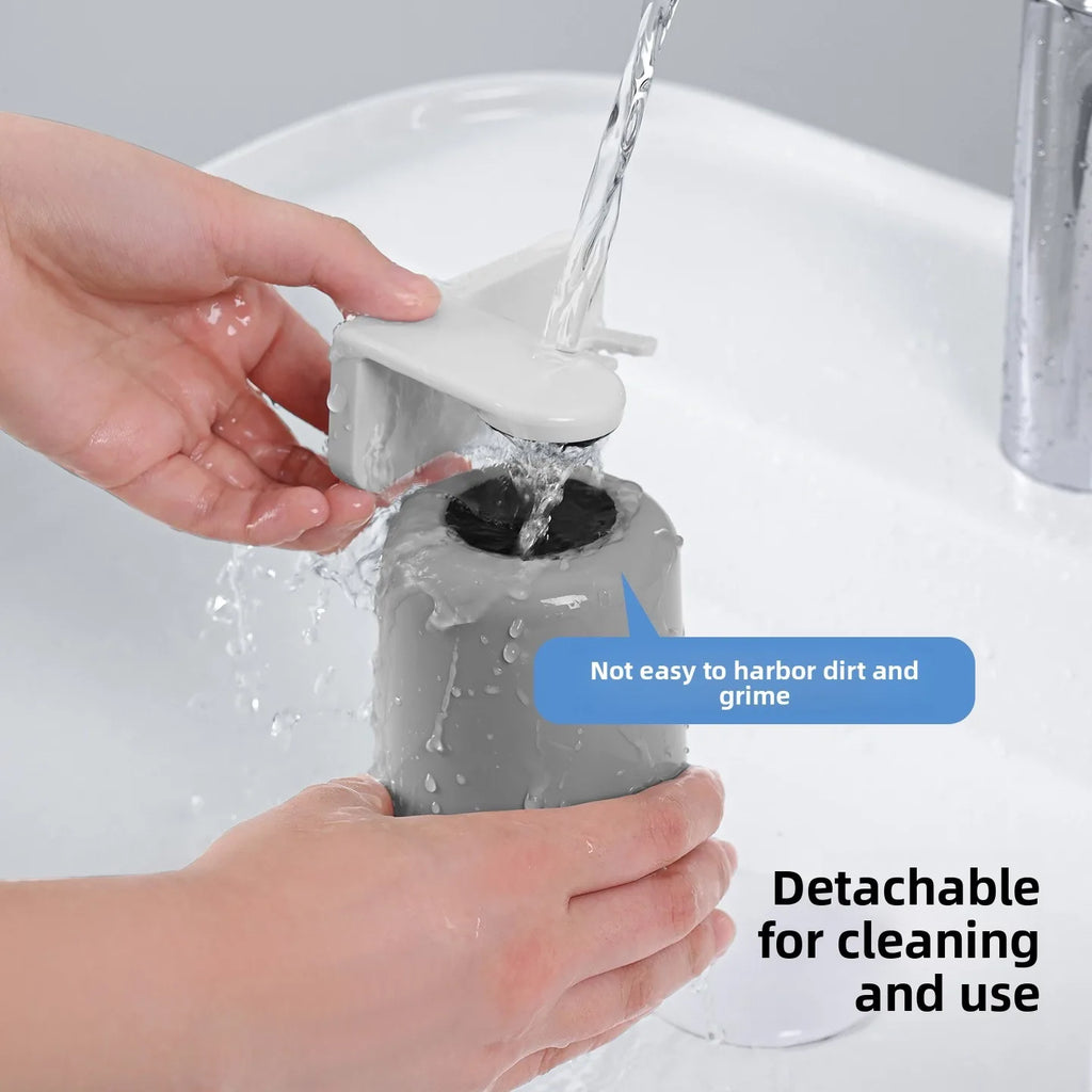 Magnetic Suction Toothbrush Cup Holder Wall Mounted No Drilling Toothbrush Storage Rack Bathroom Accessories Vue