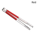 New Stainless Steel Barbecue Clip Non-slip Thickened Simplicity Portable Clip Multifunction Buffet Steak Food Clip BBQ Tools Vue Red