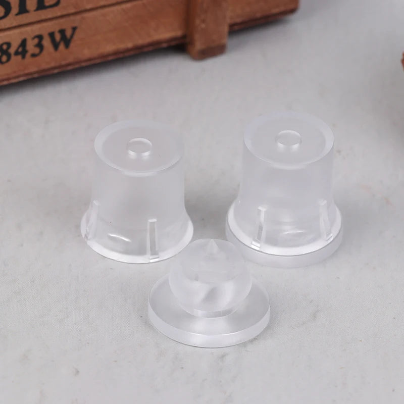 2Pcs PC Translucent Advertising Nail Glass Nail Bracket Invisible Plastic Screw Frosted Screw For Glass Nail Advertising Vue