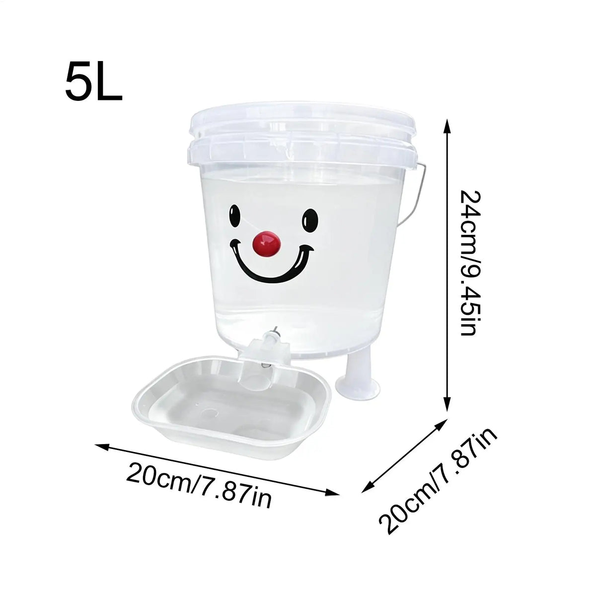 Automatic Dog Water Dispenser, Large Capacity Leakproof, Visual Bowl for Puppy Pets, Indoor Outdoor Dorm Vue
