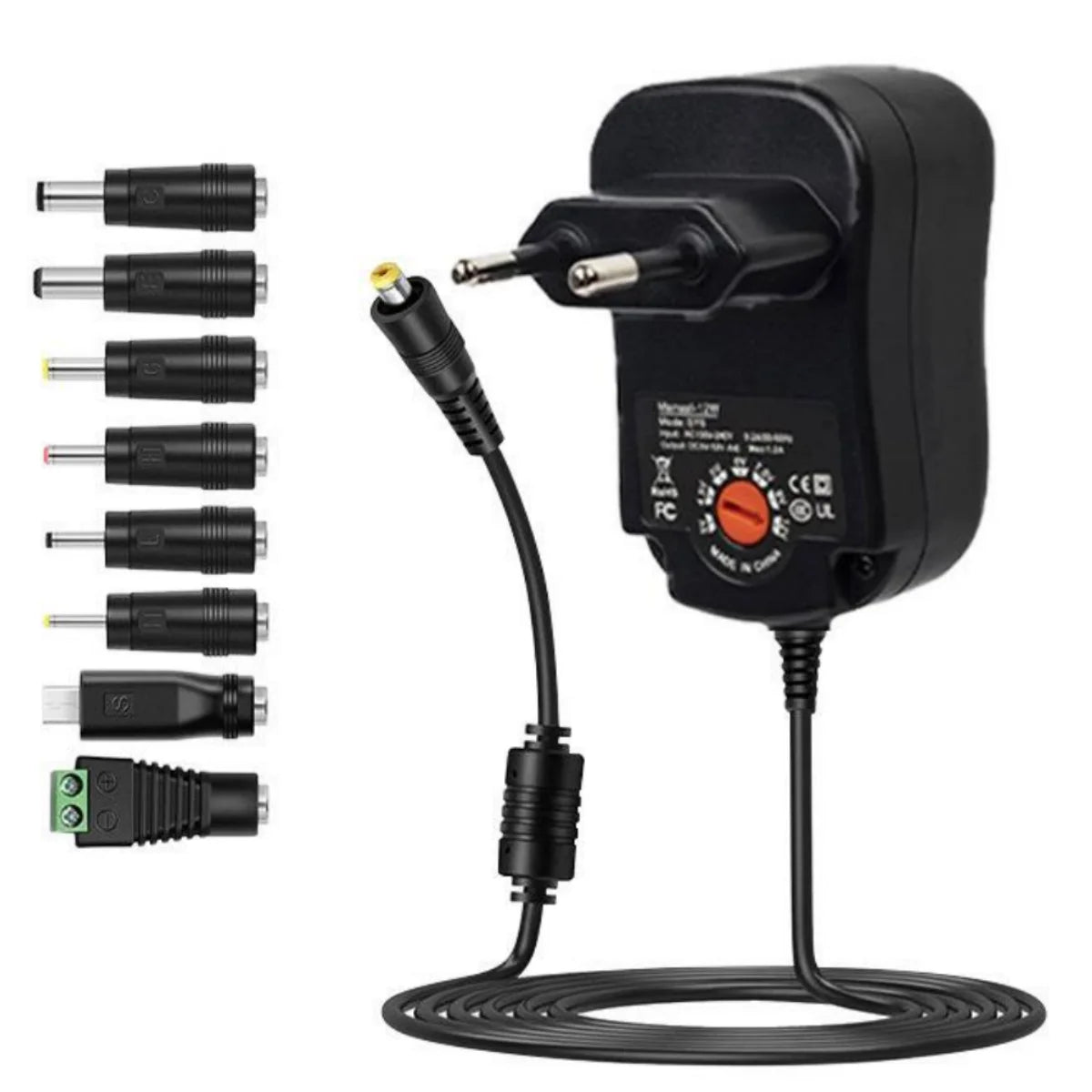 3V 4.5V 5V 6V 7.5V 9V 12V 2A/2.5A AC/DC Adapter US/EU Adjustable Power Adapters USB Universal Charger Switch Power Supply Vue EU