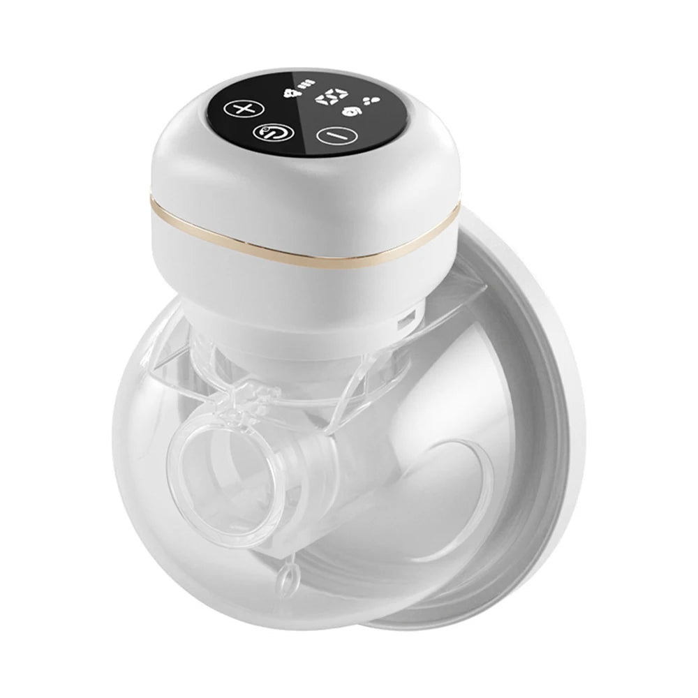 2pcs Wearable Breast Pump Portable Electric Breast Pump Hands Free Low Noise Milk Puller with 26mm Silicone Flange Vue 1PCS White 26mm