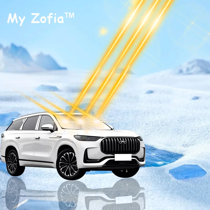 For Chery Tiggo 9 Jaecoo J8 2023 2024 2025 Car Windshield Sunshade Foldable Umbrella amry Front Heat Insulation Accessories Vue