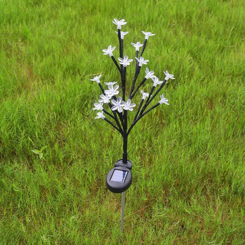 Solar Cherry Blossom Lights Garden Lights 20LED Outdoor Lawn Lights Patio Decoration Garden Aisle Ambient Landscape Light Vue