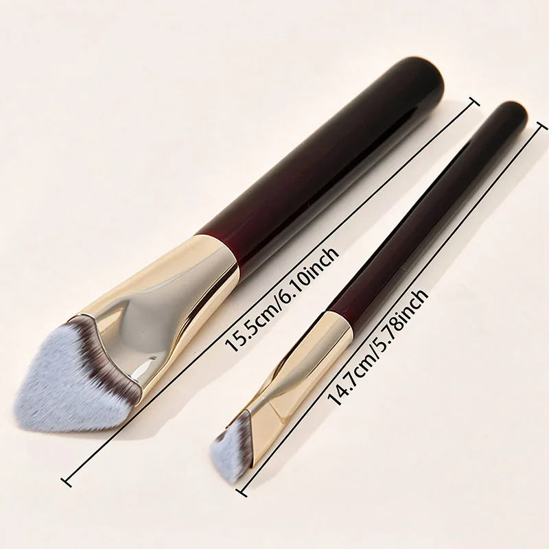 Heart Shaped Angled Foundation Concealer Brush No Trace Even Coverage Concealer Liquid Foundation Makeup Brush For Spots Cover Vue