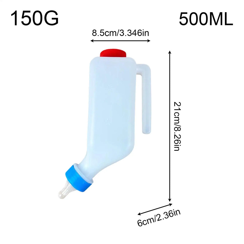 2Pcs Lamb Bottle Goat Milk Drinker with Scale Lamb Watering Bottle for Farm Barn Ranch Fence Outdoor Livestock Dwarf Doeling Vue