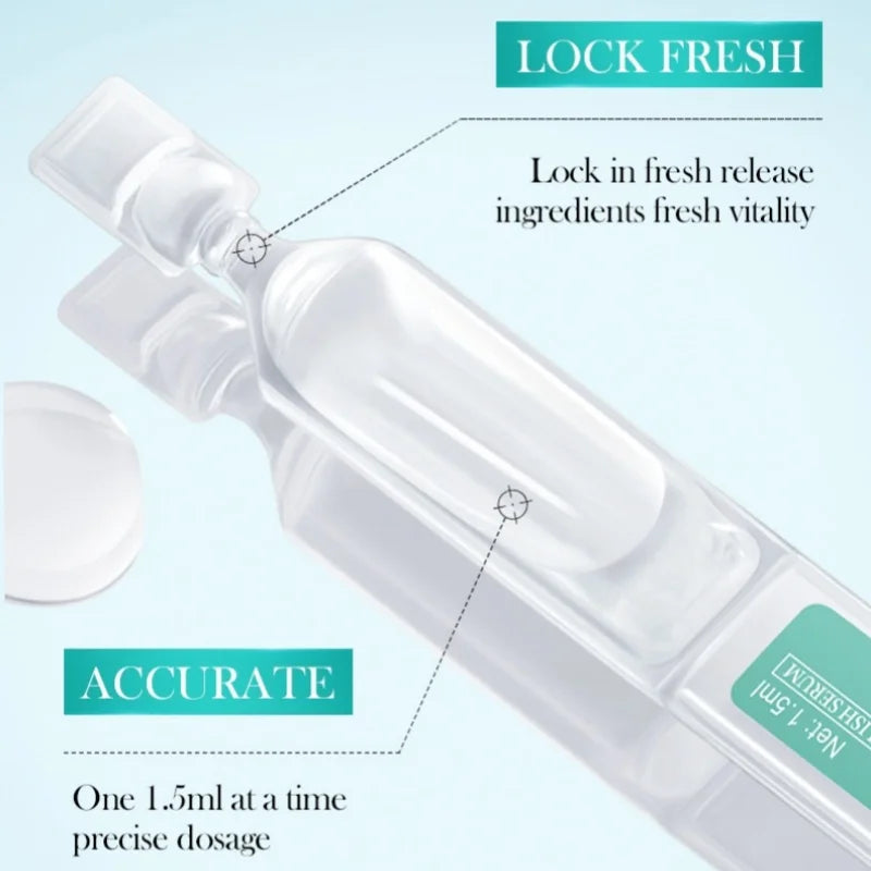 60Pcs/2 Boxes - Hyaluronic Acid Essence, Containing Hyaluronic Acid, Glycerin and Other Skin-Beneficial Ingredients, Fresh and m Vue