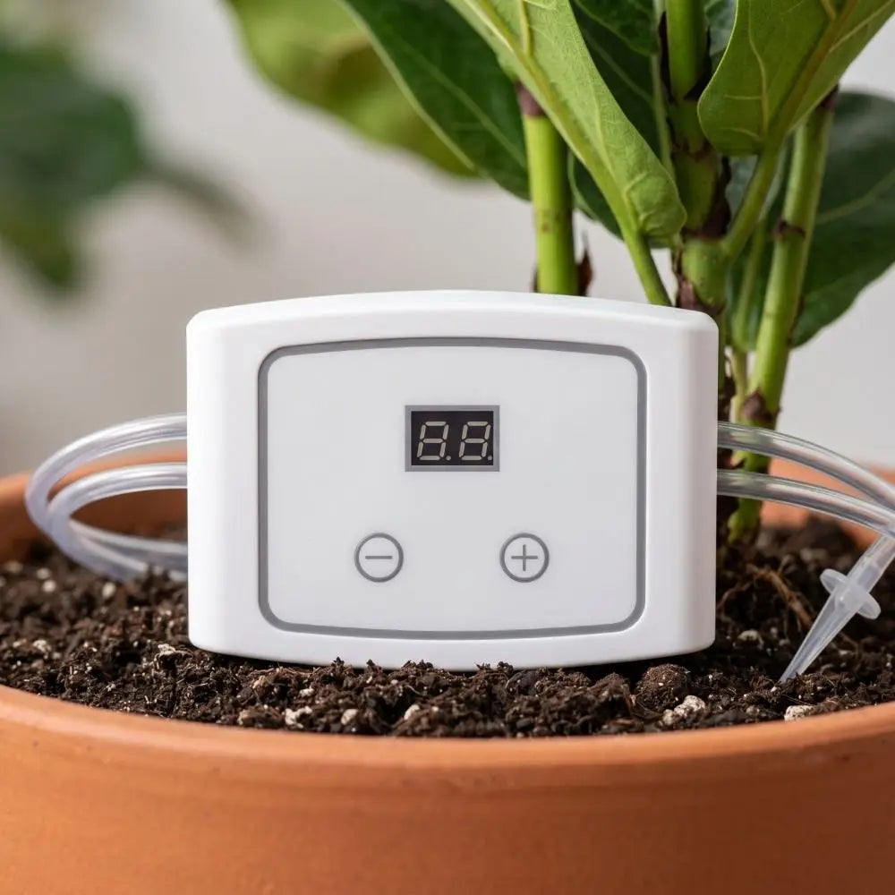 Humidity Sensing Automatic Watering Device 3 Protection Functions Adjustable Drip Head Smart Plant Waterer Vue