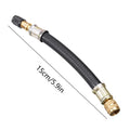 Flexible Rubber Hose Air Compressor Adapter Car Tire Valve Stem Extender for Bicycles Motorcycles Trailers Passenger Strollers Vue 150mm