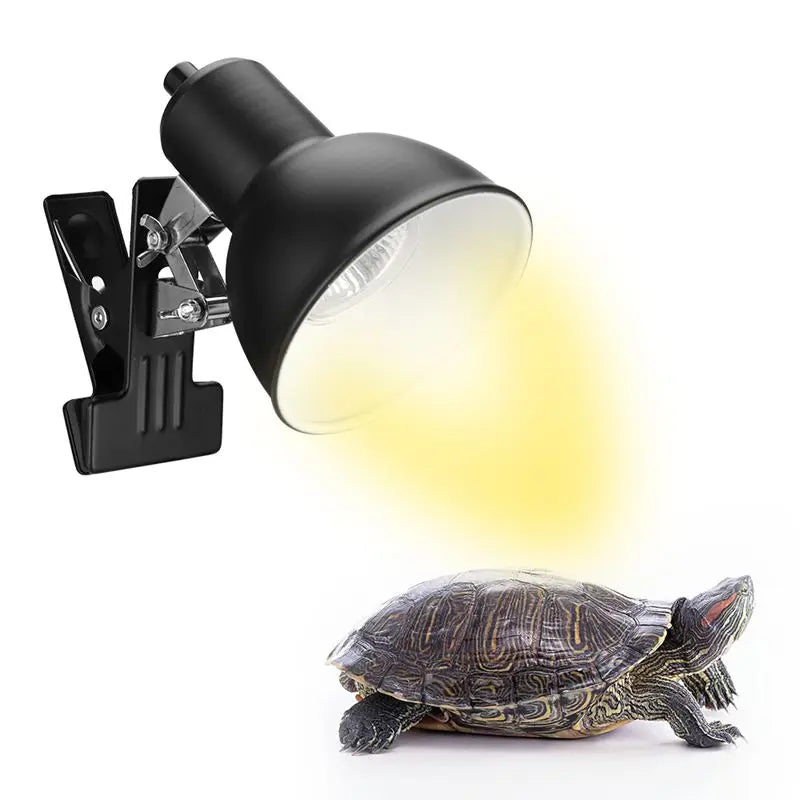 1pc Reptiles Backlight Multi-angle Adjustment Heating Insulation Clamp Lamp Tortoise Lizard Back Drying Lamp Vue