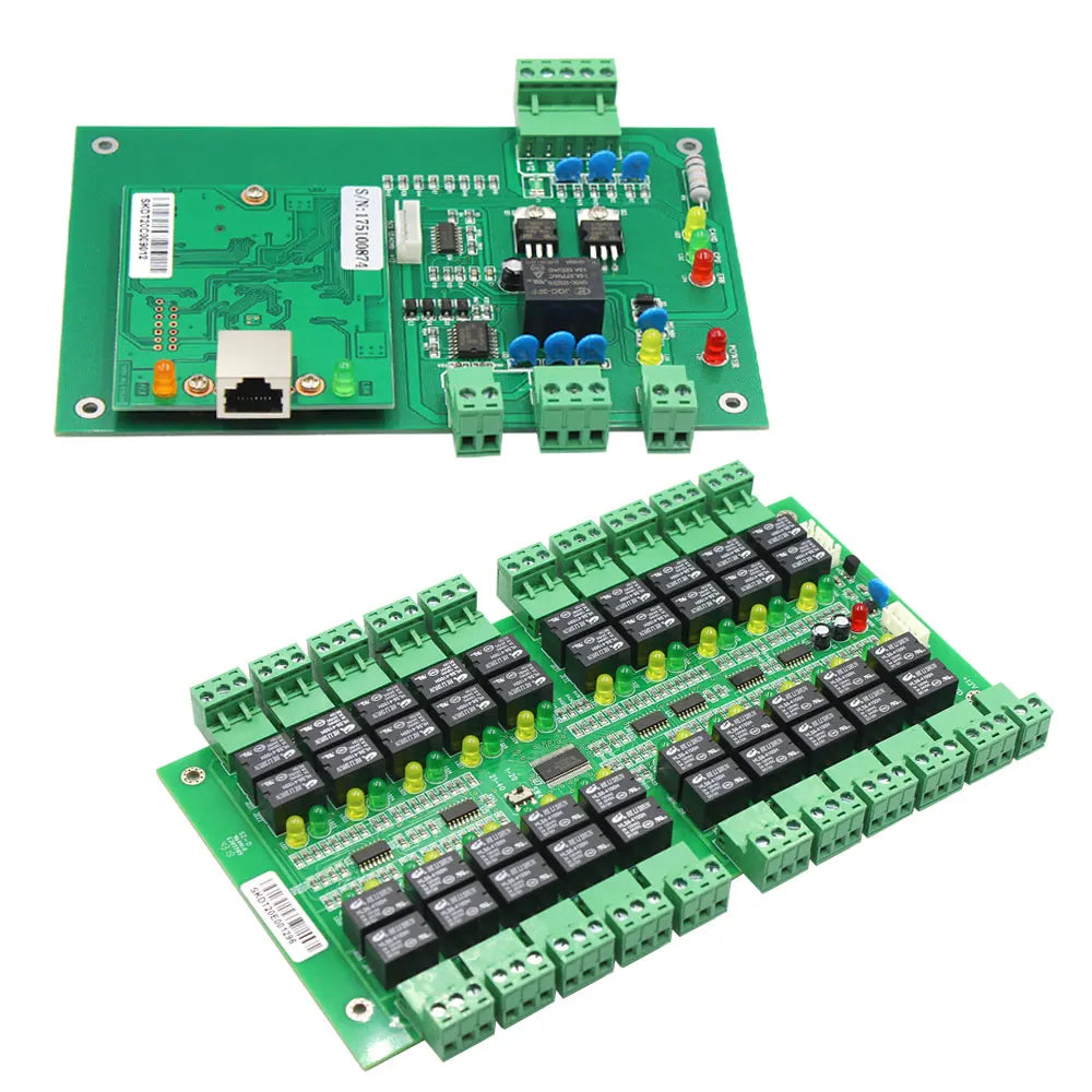 TCP/IP 40 Floors Elevator Access Control Board Lift Wiegand Controller Cabinet Locker Controler Panel Kit Set Unlock by Pin RFID Vue