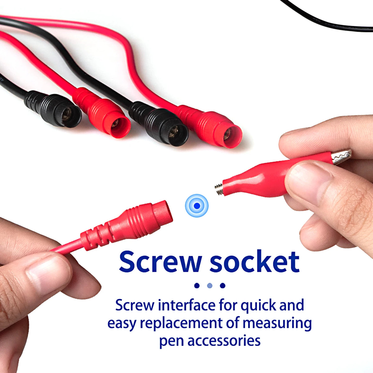 16Pcs Multifunctional Digital Test Lead Set Super Sharp Tips Silicone Test Lines Electronic Test Probe Kit Vue