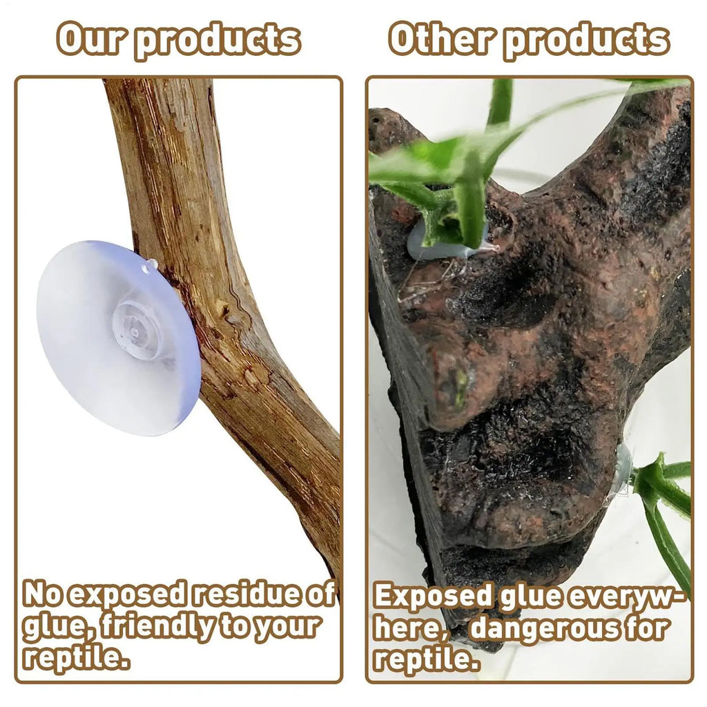 Snake Climbing Branch Unique Snake Climbing Decor Natural Non-slip Habitat Decorations Reptile Decor for Bearded Dragon Snake Vue