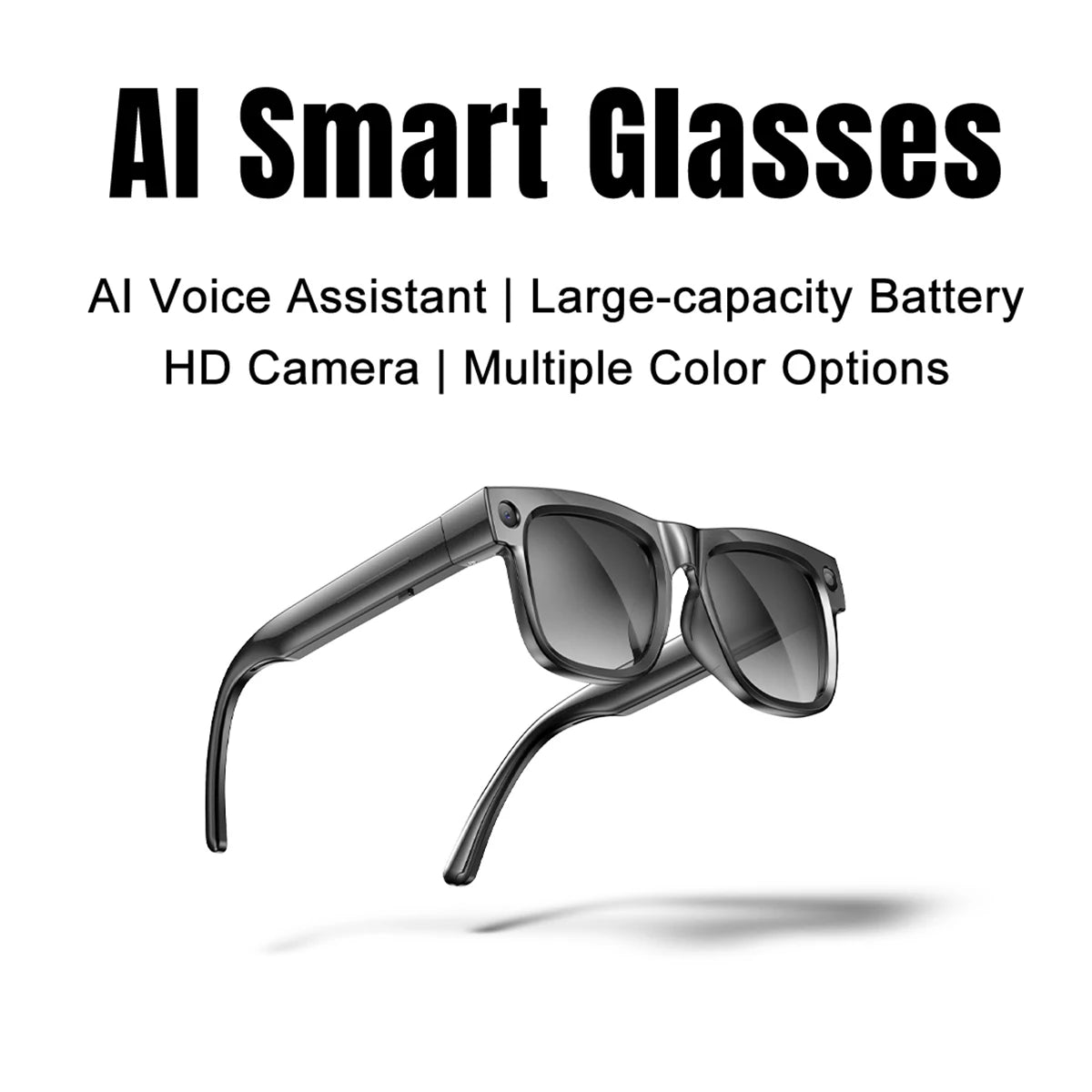 Smart Glasses 800W Pixel Camera Bluetooth IPX4 Waterproof Magnetic Charging Audio Glasses Video Voice Recorder Hands-Free Camera Vue