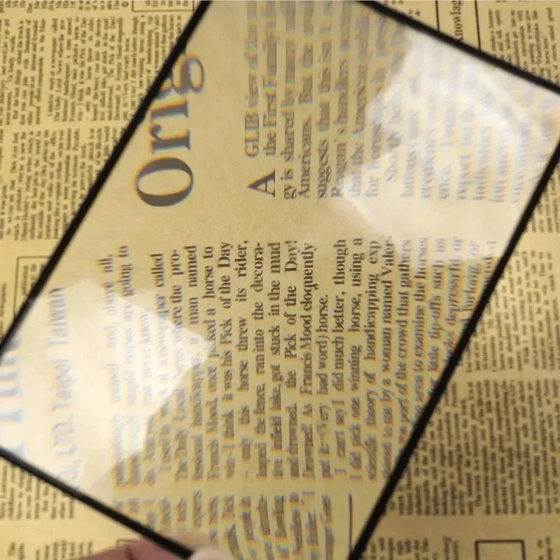 Full Page Large Sheet Magnifier Magnifying Glass Reading Aid Glass Page Magnifying Lens Reading Magnifier Vue