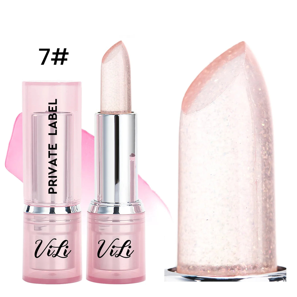 Magic Flower Lipstick Colors Changing Lips Plumper Creamy Lip Balm Moisturizing Makeup Waterproof Natural Pink Vegan Custom Logo Vue 7 10pcs with logo