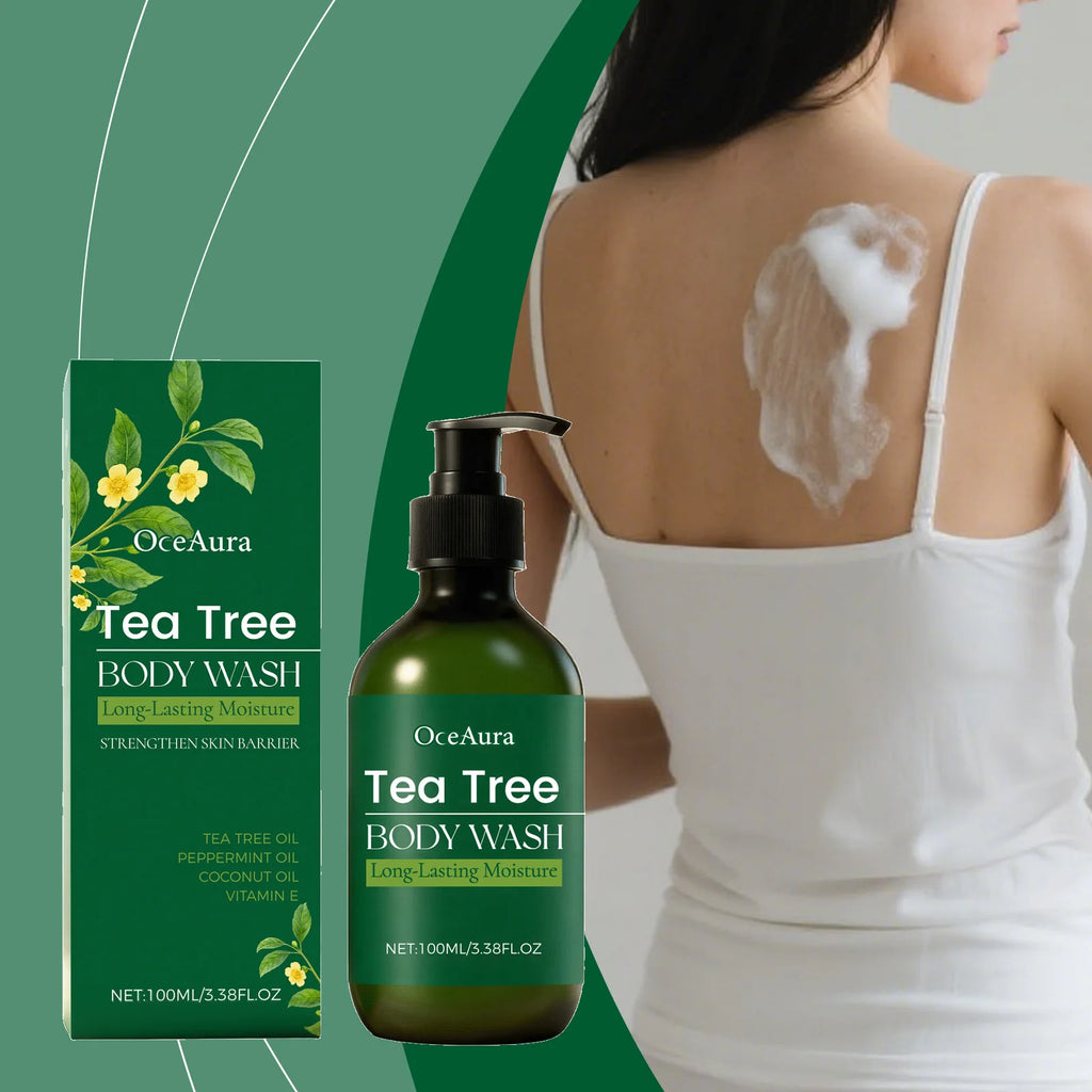 Tea Tree Refreshing Body Wash - Hydrates and Nourishes, Cools and Moisturizes, Creates Rich Lather, Ideal for Daily Cleansing Vue