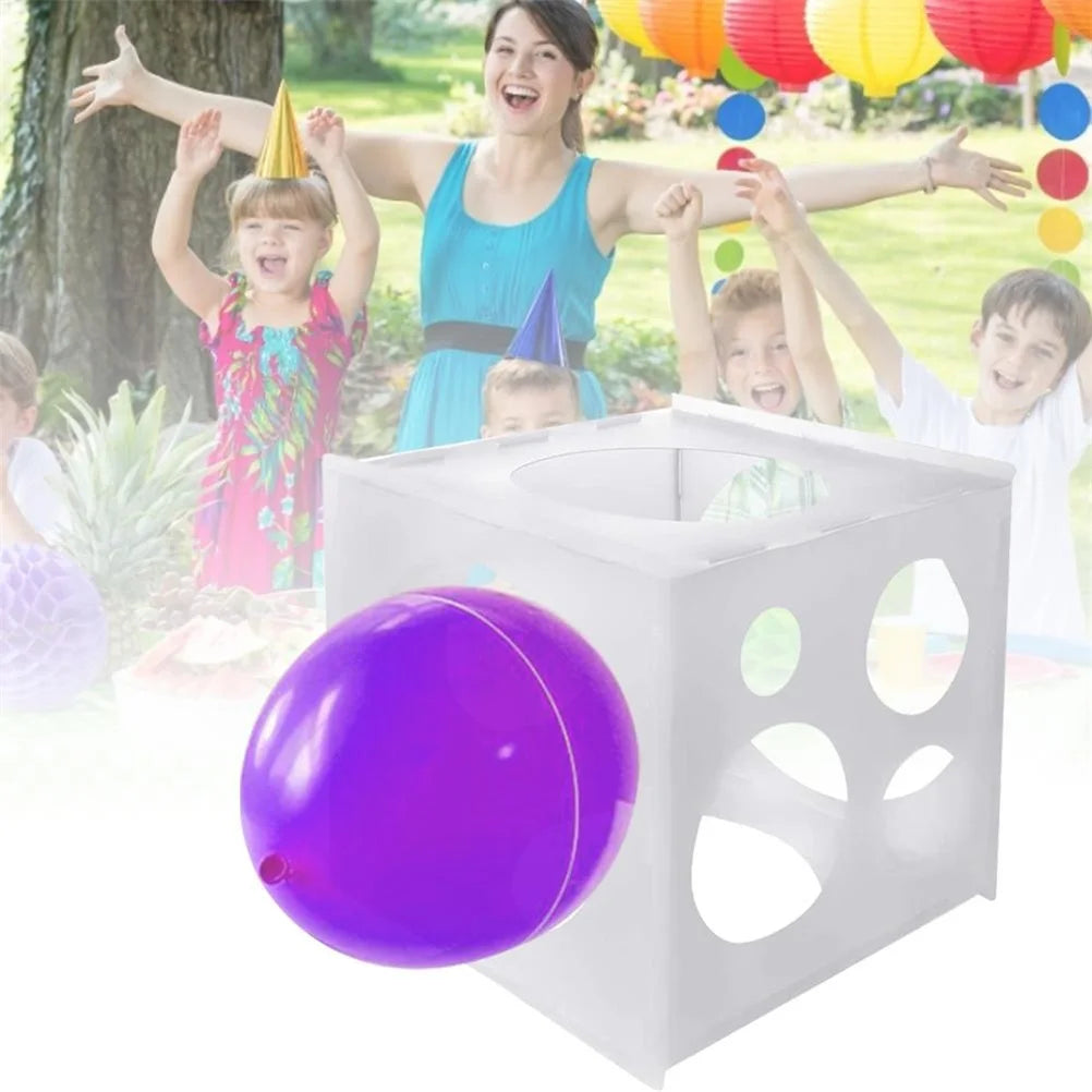 11 Holes Balloon Sizer Box Square Balloon Measurement Box for Birthday Party Wedding Decor Vue