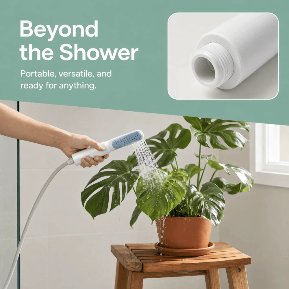 Accessories High Pressure Shower Head Handheld Retractable Portable Shower Head Universal Filter Handheld Shower Head Camping Vue