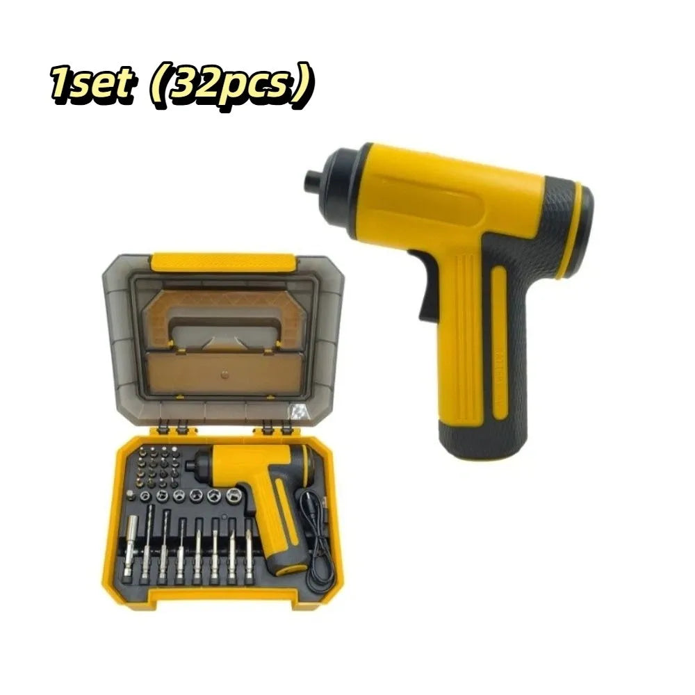Compact Design Electric Screwdriver Drill Set Multiple Accessories Lightweight Build Portable Power Tools Steady Performance Vue style