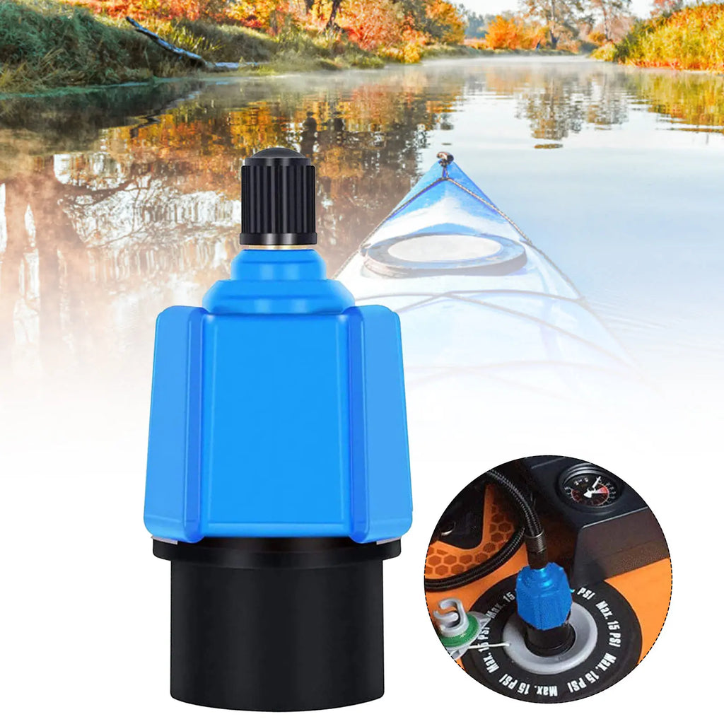 Paddle Board Valve Adapter Rubber Boat Canoe Kayak Pump Converter with 4 Nozzles Vue