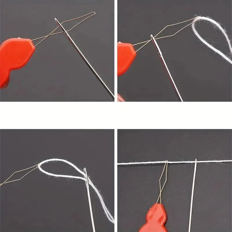 5/10pcs Random Plastic Needle Thread - Easy Threading For Hand Sewing, Handmade, Knitted, Automatic Thread Needles Sewing Tools Vue
