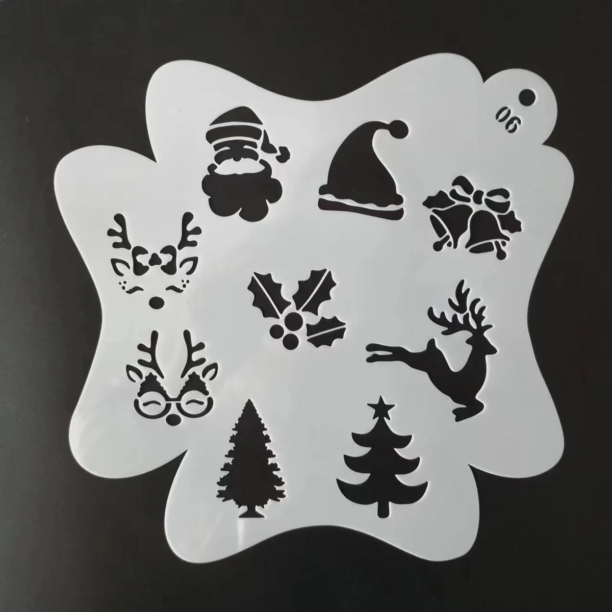 17*17cm Stencils for Body Painting Face Art Halloween Birthday DIY Makeup Stamps Temporary Tattoos Reusable Stencils Plastics Vue LG1706 China Mainland