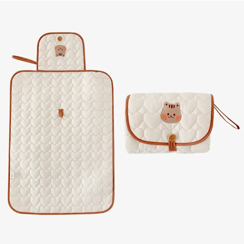 vvocciBody Extension Nursery Waterproof Pad Changer Foldable Mattress Newborn Stuff Reusable Diapers Changing Mat Cover Portable Vue B80 Squirrel