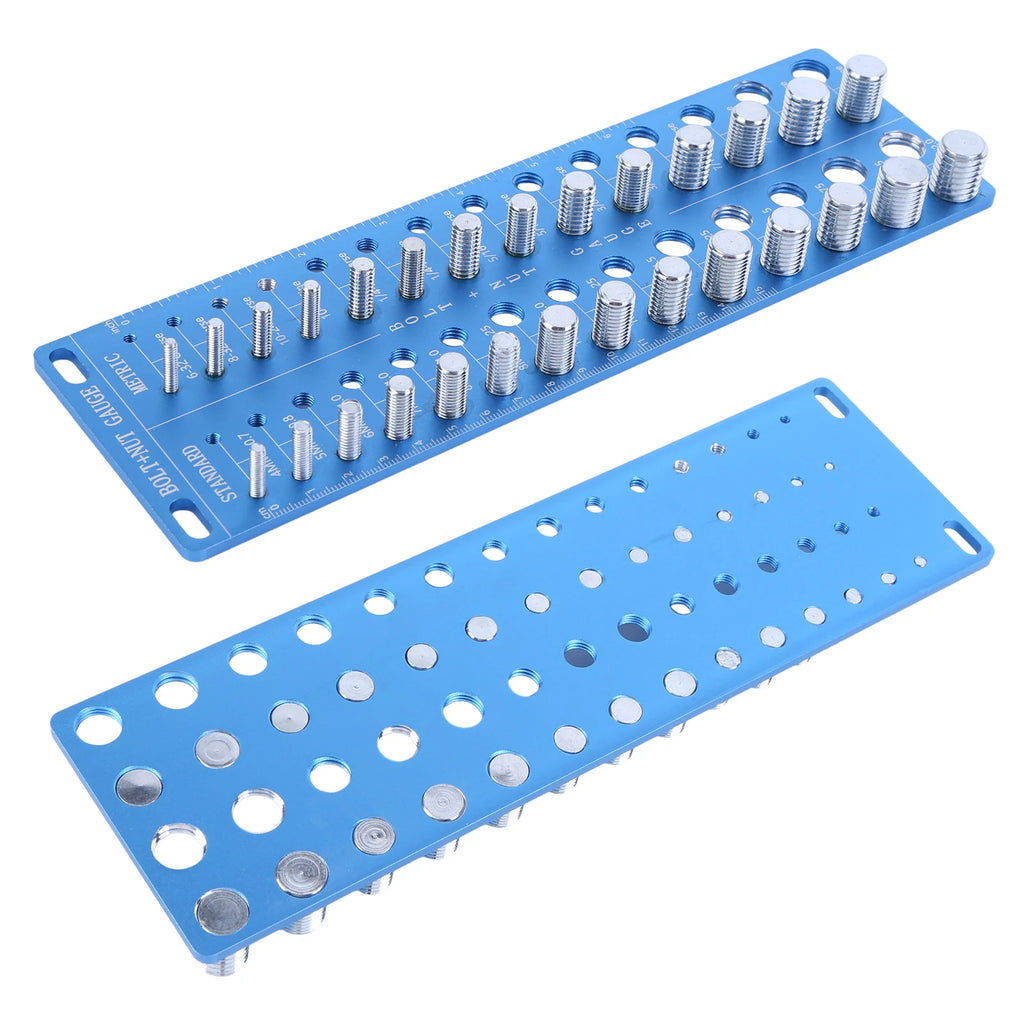 Thread Checker – 14 SAE & 14 Metric Bolt Identifier Gauge Thread Identifier Gauge Vue