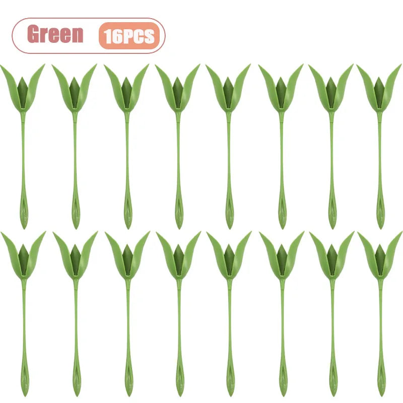 1-32PCS Floral Napkin Perfect Centerpiece for Wedding Tables Stylish Everyday Dining Decor Accessories Durable for Home Kitchen Vue Green-16PCS