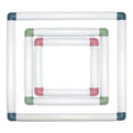 ABKW-Square Embroidery Hoops Punch Needle Hoops Embroidery Quilting Fram 3-Pack As Shown Vue As Shown