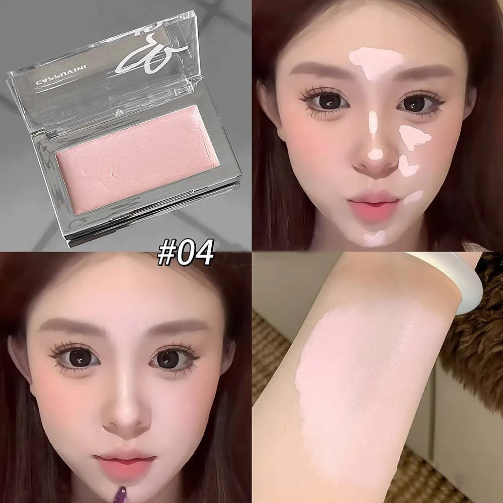 Monochrome Blush Portable Silky Cream Multipurpose Blush Concealer Long Lasting Nude Natural Brighten Skin Tone Makeup Cosmetic Vue 04