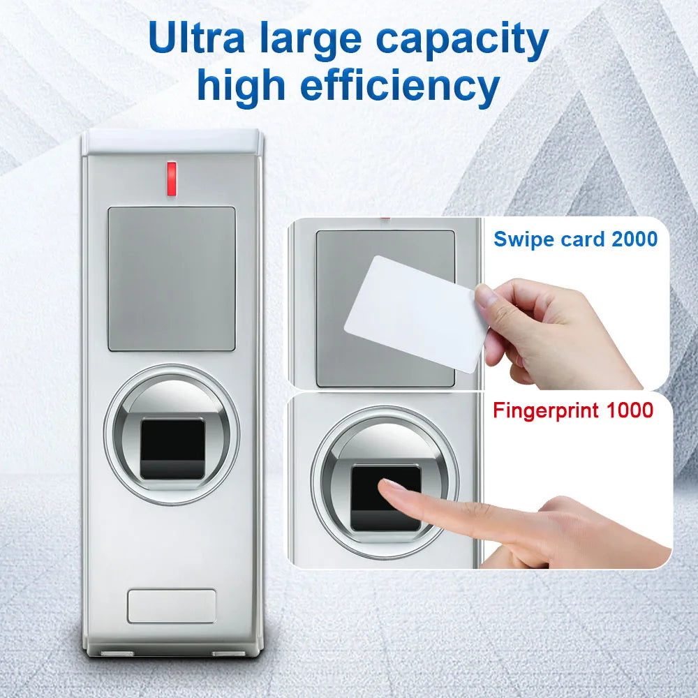IP65 Waterproof RFID 125khz Biometrics Fingerprint Access Controler 2000 card User 1000 Finger Door Access Control Reader Opener Vue