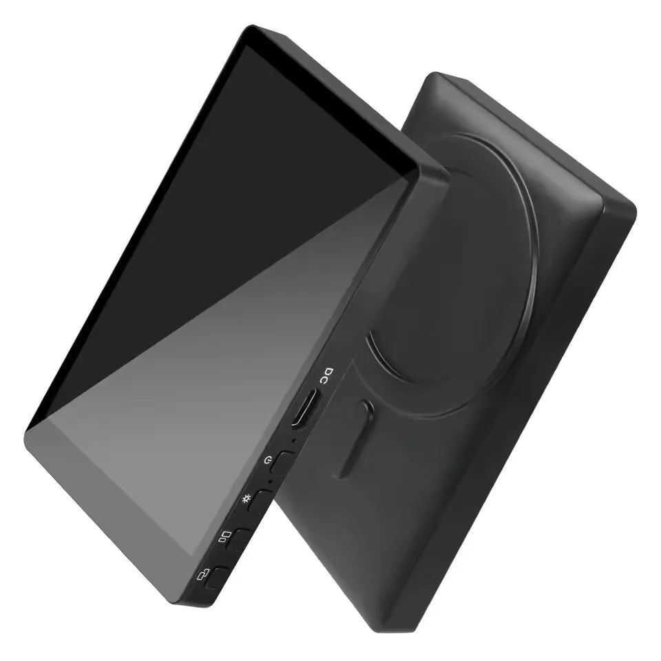 Selfie Monitor Screen Magnetic Back Camera Monitor Built-in Bluetooth 1500mAh Battery for Solo Shooting Vlogging Live Streamin Vue black