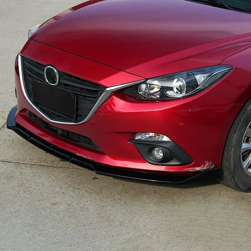 3Pcs/set Car Front Bumper Separator Bumper Lip Body Kit For Mazda 3 Axela 2014-2018 Vue