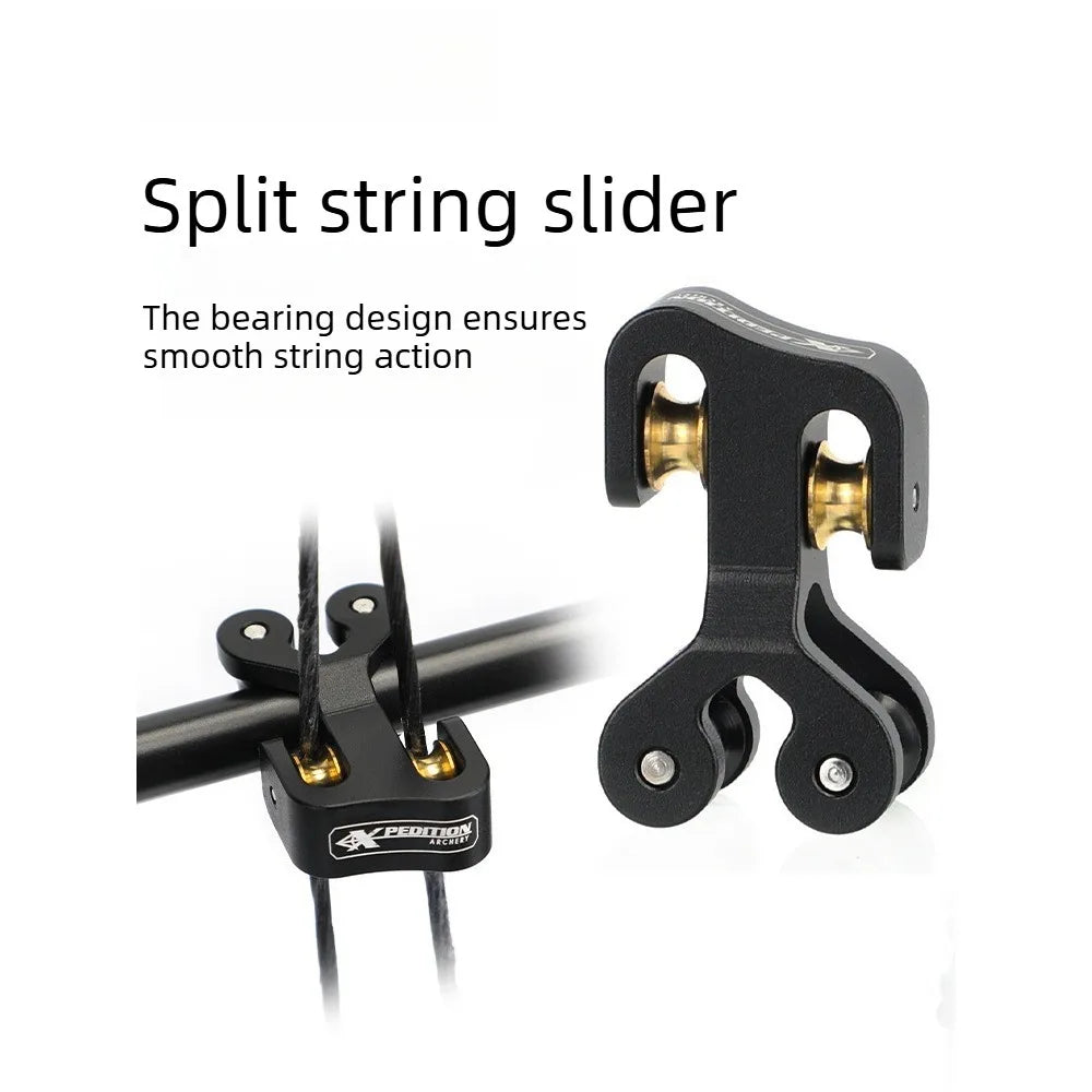 Composite Bow Pulley Splitter Bow and Arrow Accessories Aluminum Alloy Material High Precision High Stability Archery Sports Vue