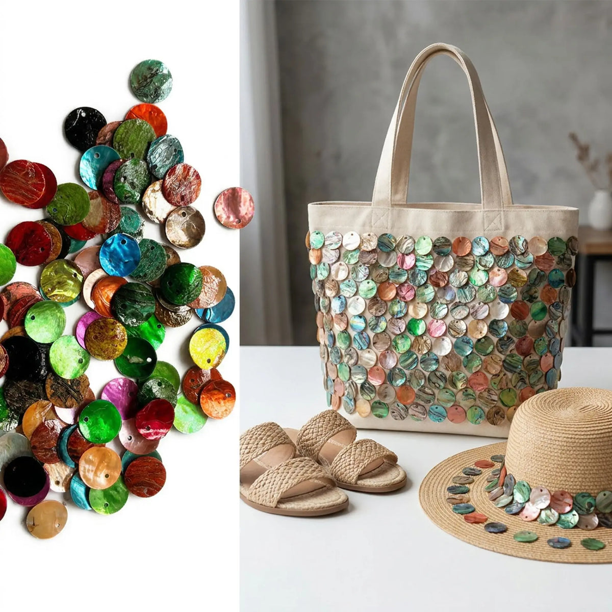 1-10Bags Colorful Plated Shell Beads for DIY Jewelry Making Earrings Necklace Handmade Craft Supplies Assorted Shiny Coated Vue