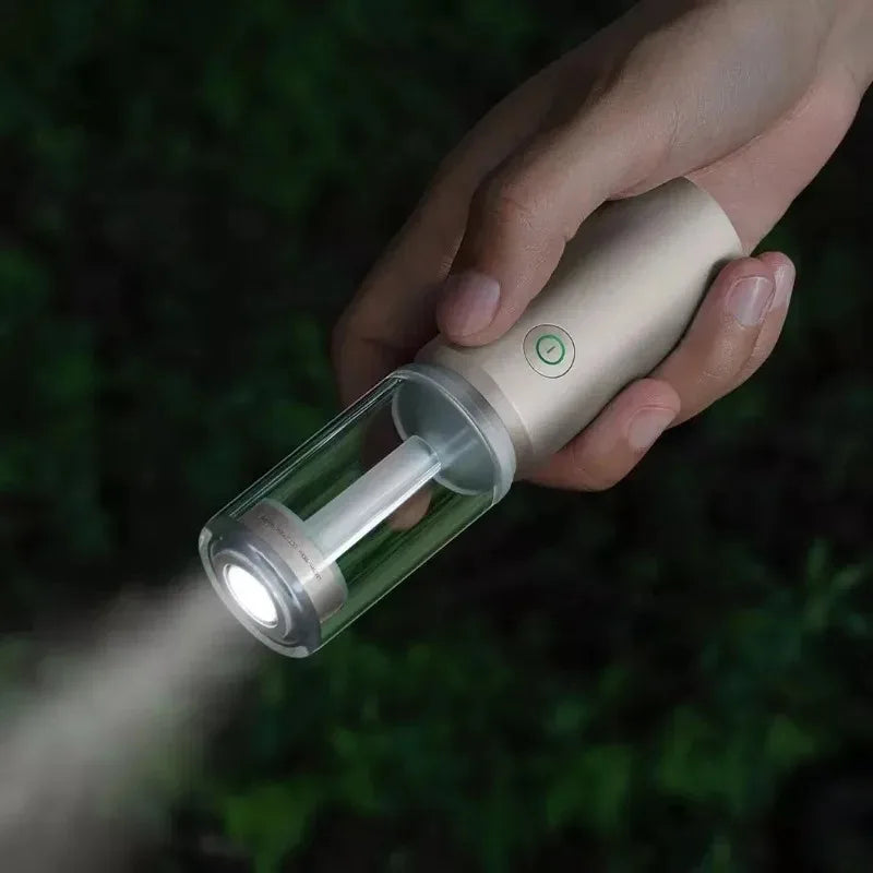 Camping Light Rechargeable Flashlight Desktop Atmosphere Garden Magnetic Tent Light Portable Removable Silicone Lid Flame Lamp Vue