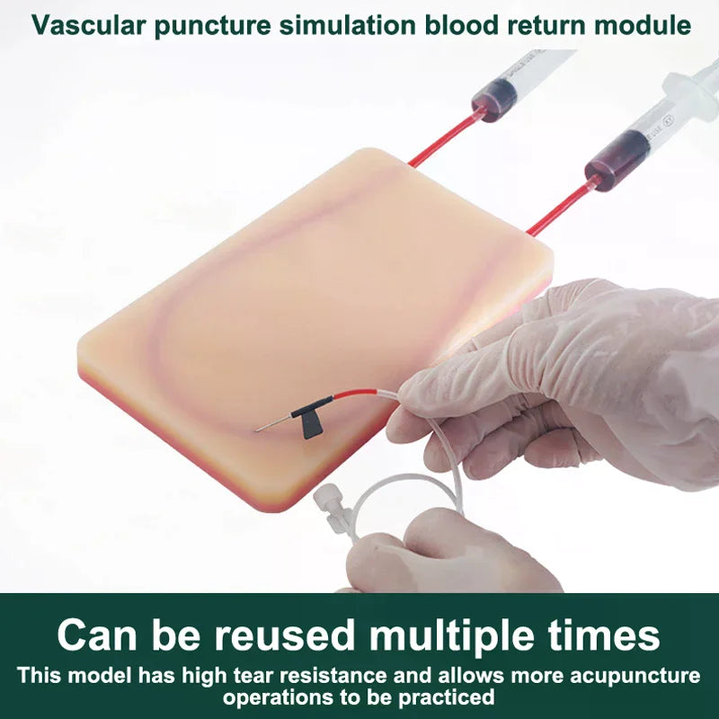 U-Shaped Vascular Intravenous Injection Practice Module Simulating Blood Vessel Return Medical Student Nurse Practice Puncture Vue