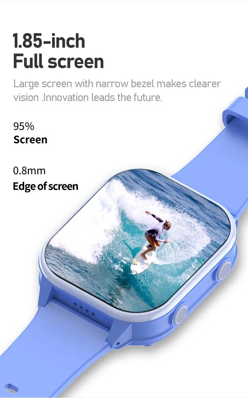 New Smart Watch Kids 4G GPS WIFI Video Call SOS 1GB+8GB Child Phone Smartwatch Camera Monitor Tracker Location Boys Girls Gifts Vue