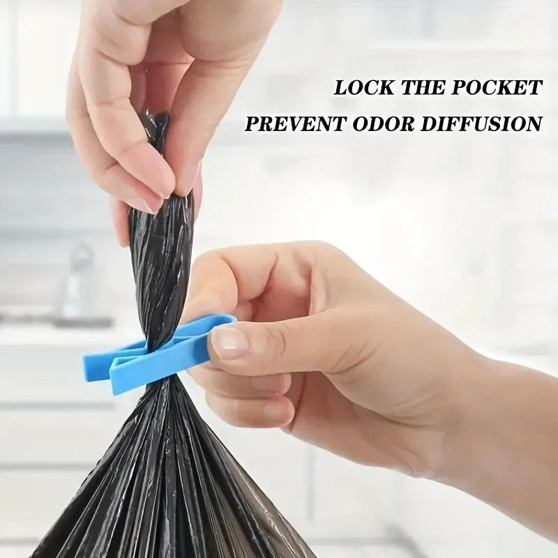 10/20PCS innovative trash can clips - safe and non slip trash bag holder, stylish divider side clips, convenient for home use Vue