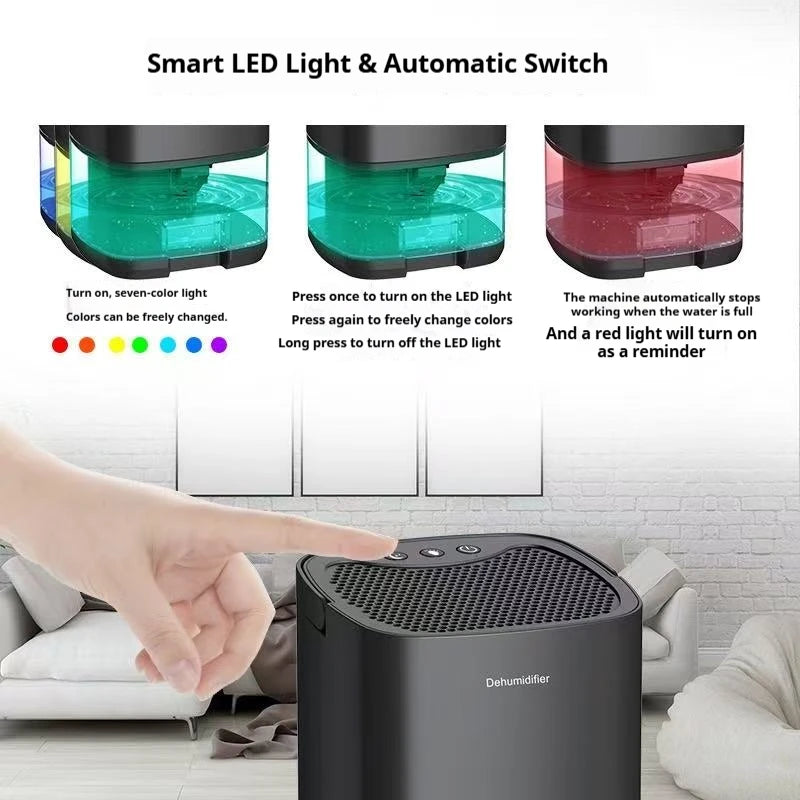 Homefish Portable Mute Air Dehumidifier Moisture Absorber Home